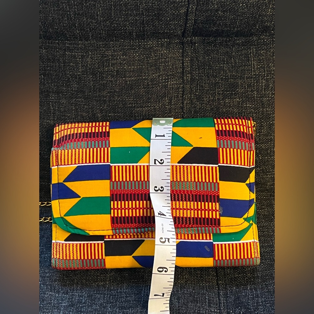 Colorful Geometric Pattern Handmade Clutch - Picture 9 of 9
